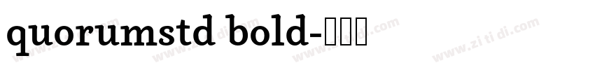 quorumstd bold字体转换
